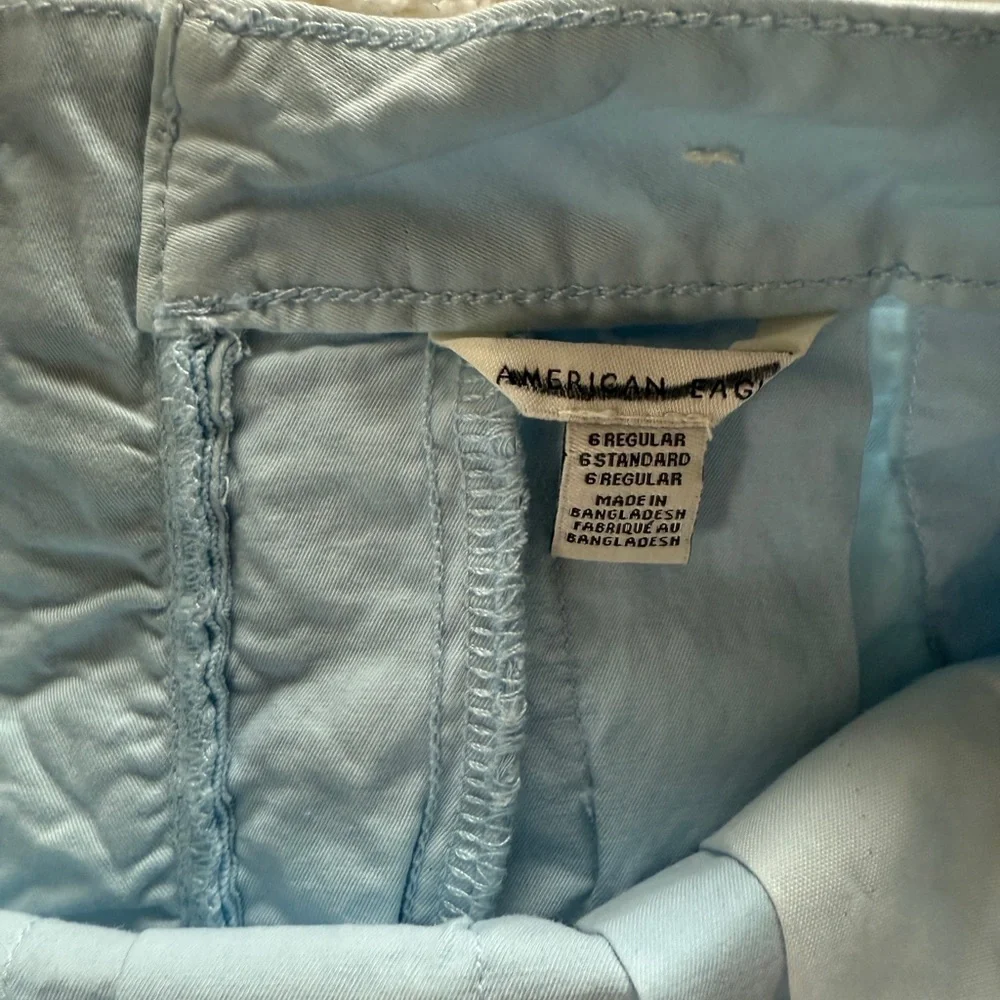 American Eagle Outfitters Light Blue Pleated Mini Skirt - Picture 9 of 12